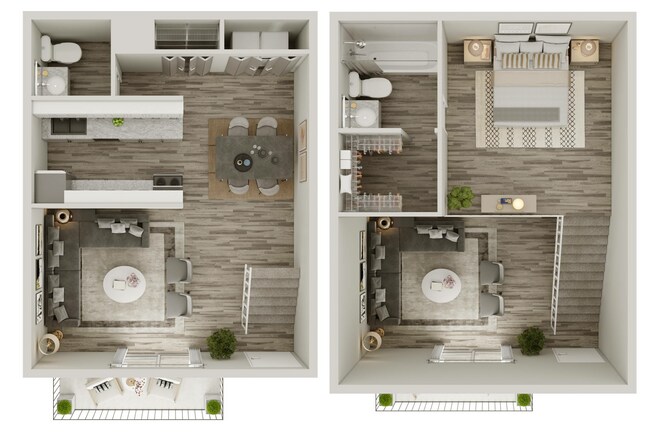 1 Bedroom 1.5 Bath - RR Reno 1716 floor plan